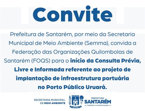 Convite – Prefeitura de Santarém